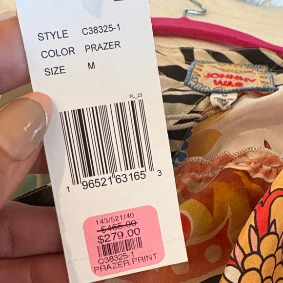 Johnny Was Bright Multicolor Patchwork Midi Dress - Picture 6 of 7